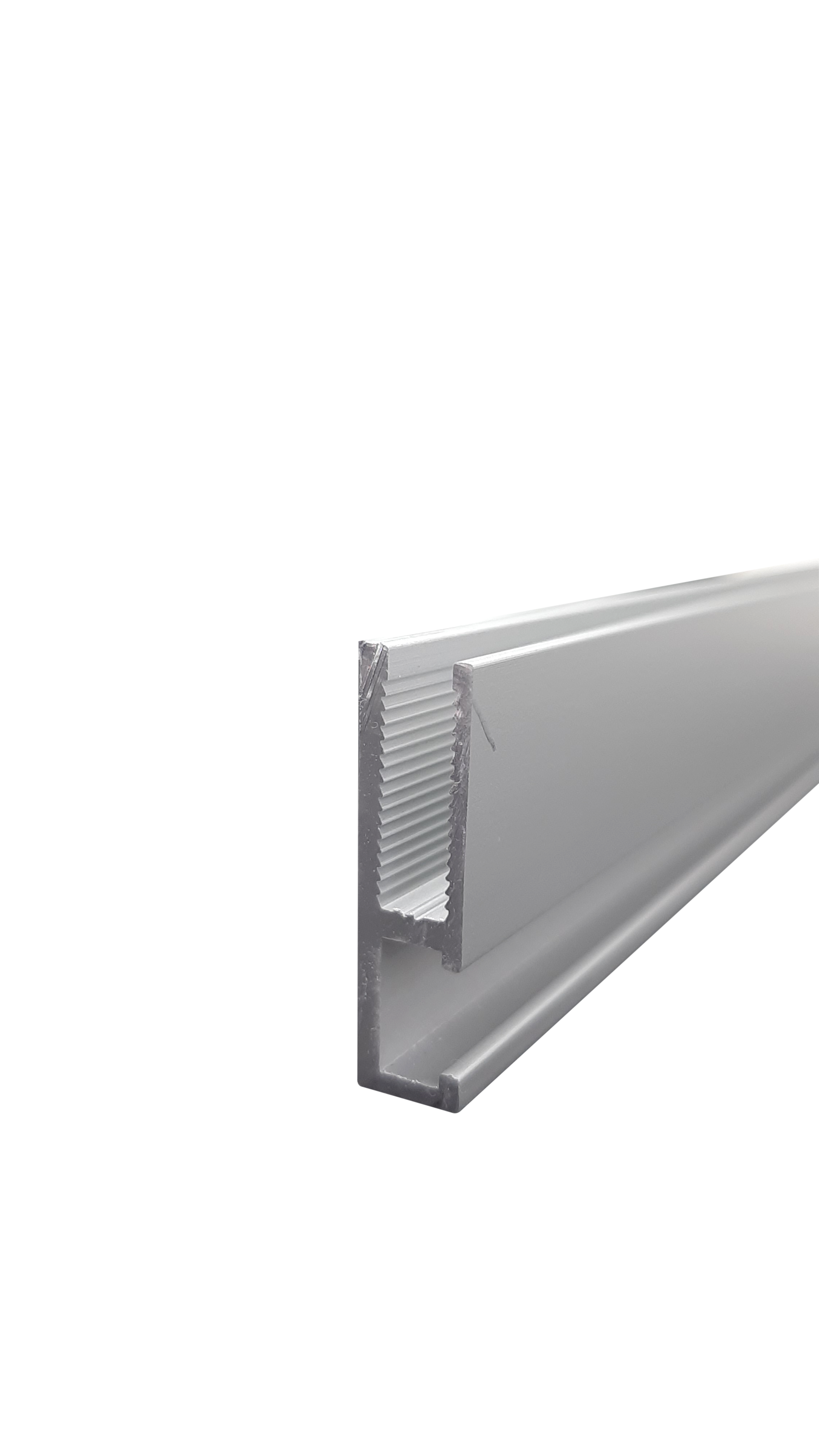 P-ED1 Heavy Duty Fabric Aluminium Profile, 80mm SEG Frame System, Anodized Silver, 3M Standard Length, High-Strength Fabric Lightbox Frame for Commercial Signage and Displays